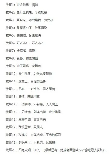 下一秒细思恐极游戏成就剧情内容